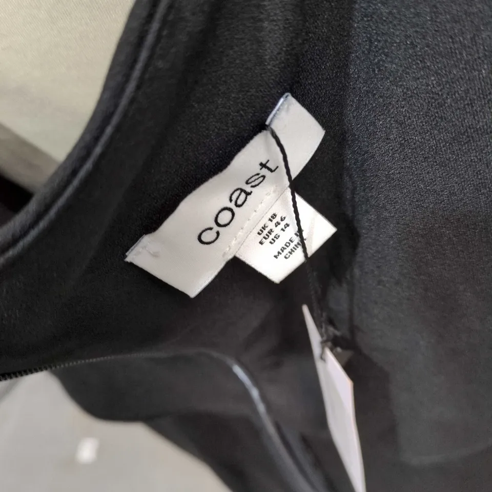 COAST BLACK EVENING DRESS, UK 12