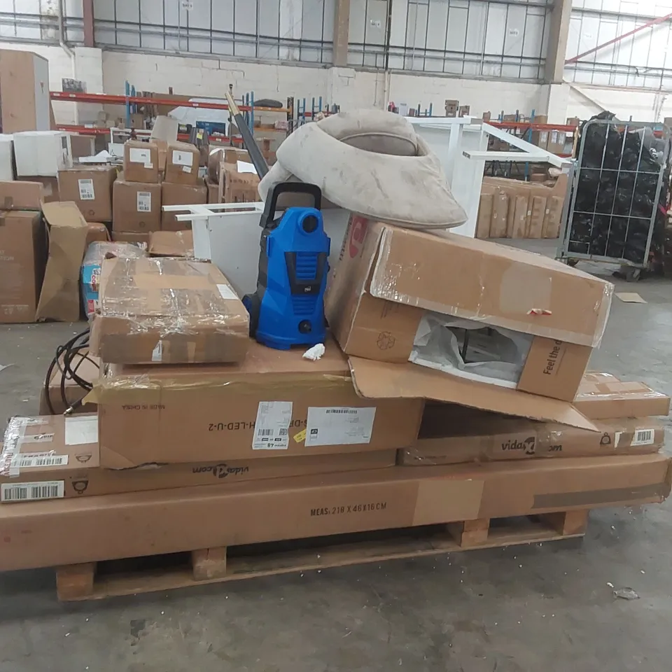 PALLET CONTAINING A LARGE QUANTITY OF ASSORTED FURNITURE PARTS ECT