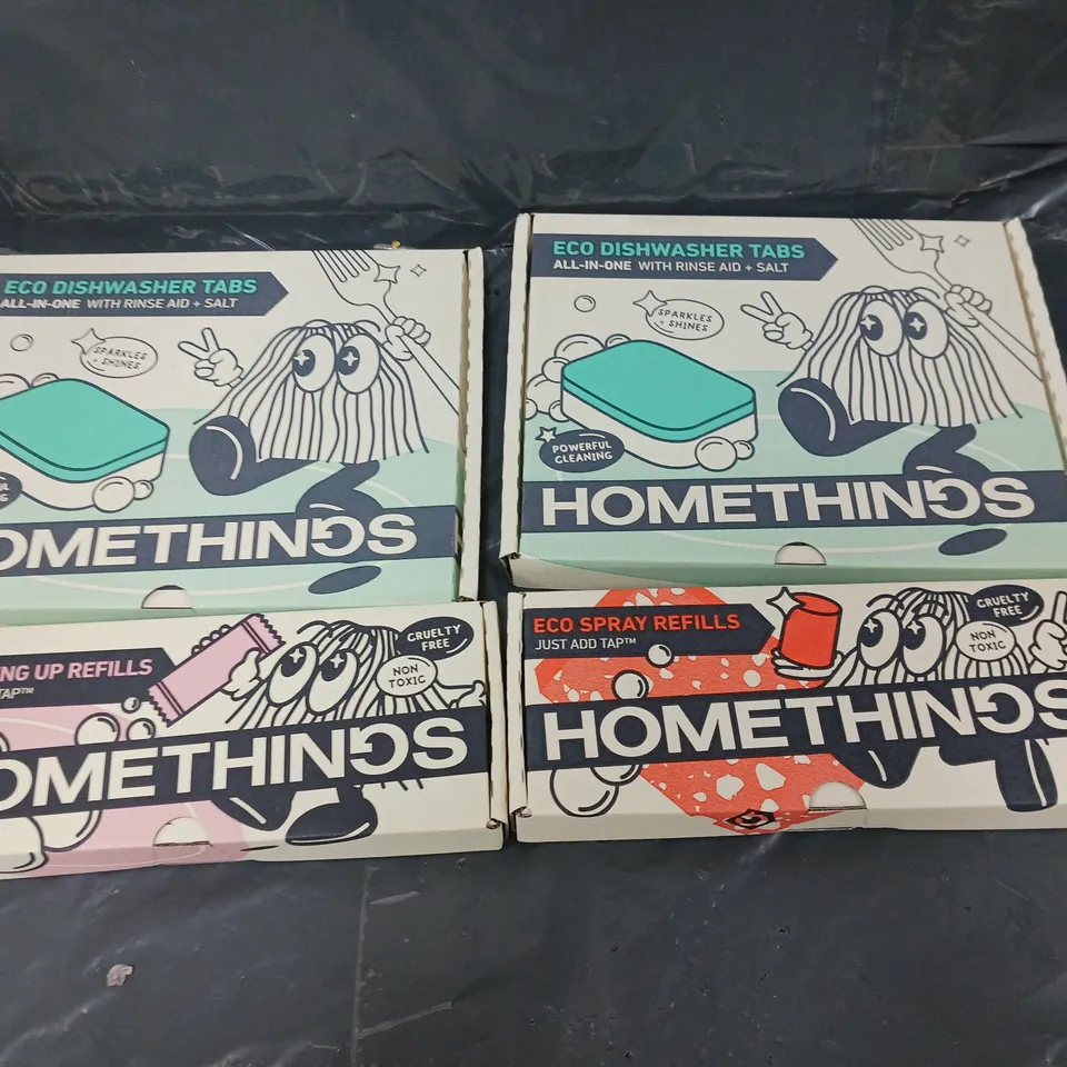 HOMETHINGS ECO DISHWASHER TABS AND WASHING UP REFILLS 