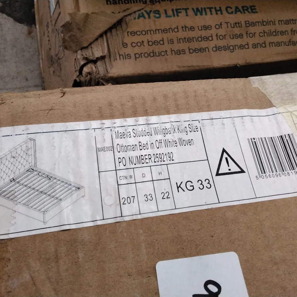 LOT OF 4 ASSORTED BED FRAME PARTS