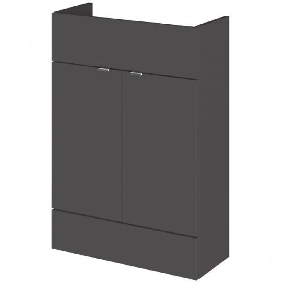 BOXED 600MM GLOSS GREY 355MM DEEP VANITY UNIT 