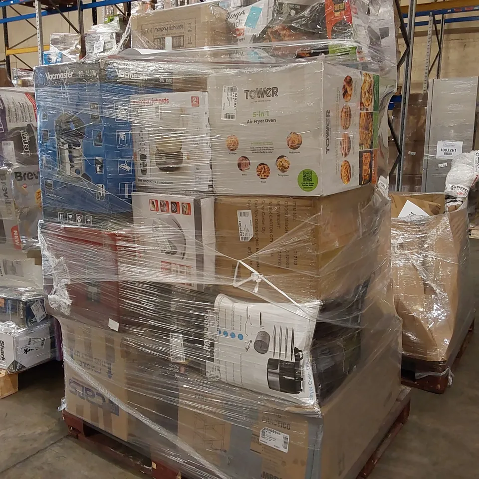 PALLET OF APPROXIMATELY 21 UNPROCESSED RAW RETURN HOUSEHOLD AND ELECTRICAL GOODS TO INCLUDE;