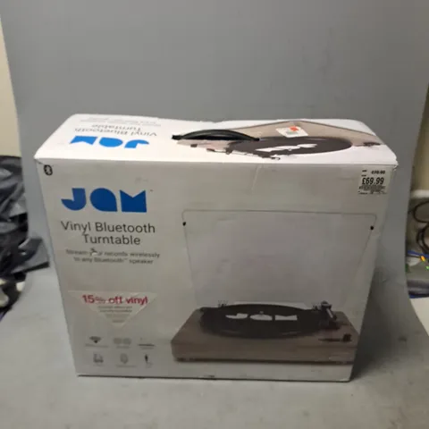 BOXED JAM VINYL BLUETOOTH TURNTABLE