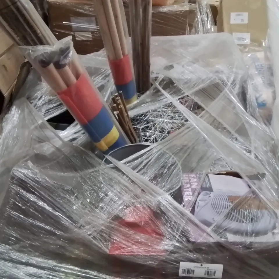 PALLET CONTAINING HAND SANITIZER,  OIL FILLED RADIATOR, FAN HEATER, WIND BREAKERS ECT. 