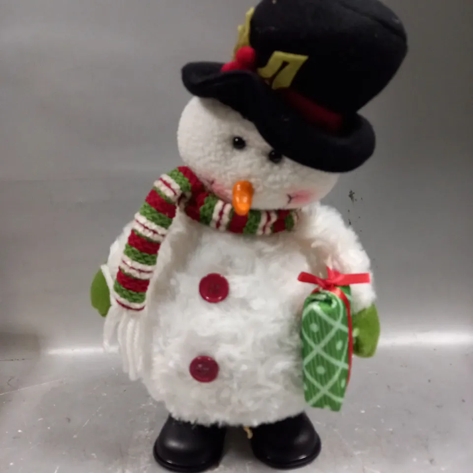 MUSICAL DANCING SNOWMAN CHRISTMAS DECORATION RRP £22.99