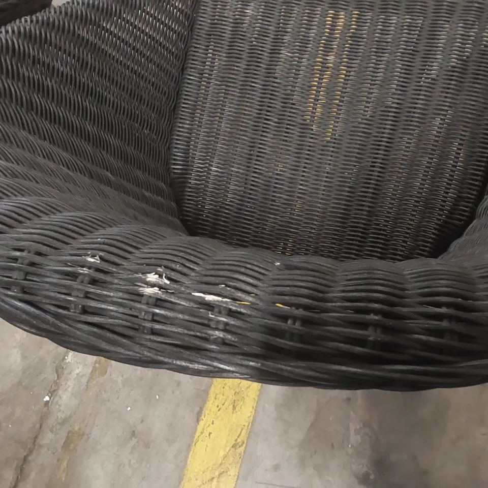 PAIR OF DESIGNER RATTAN CHAIRS