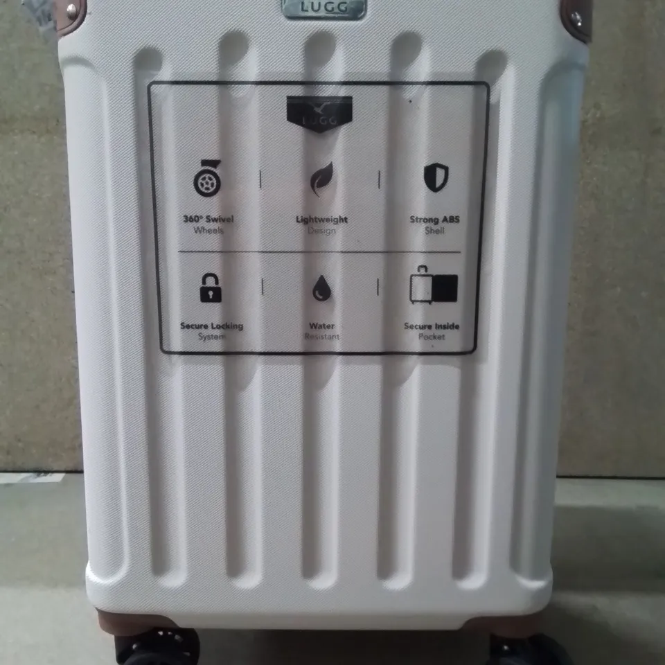 LUGG SKYWANDER 20 INCH TRAVEL SUITCASE CREAM&BROWN 