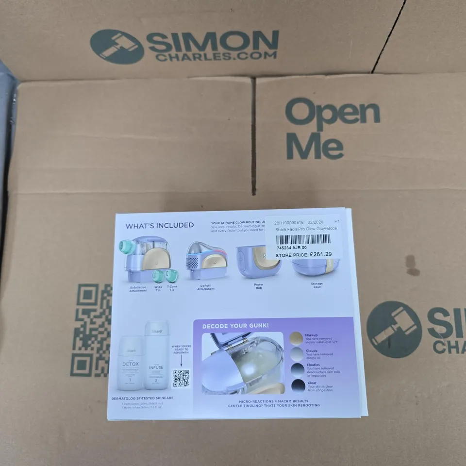 SHARK FACIAL PRO GLOW AT-HOME SKINCARE DEVICE – BOXED KIT