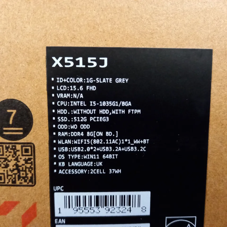 ASUS X515J NOTEBOOK PC 