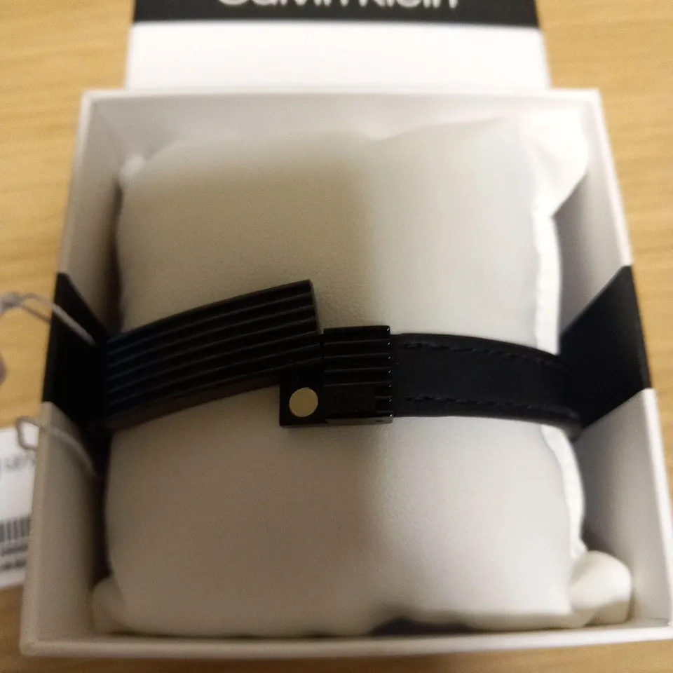 BOXED CALVIN KLEIN BLACK BRACELET