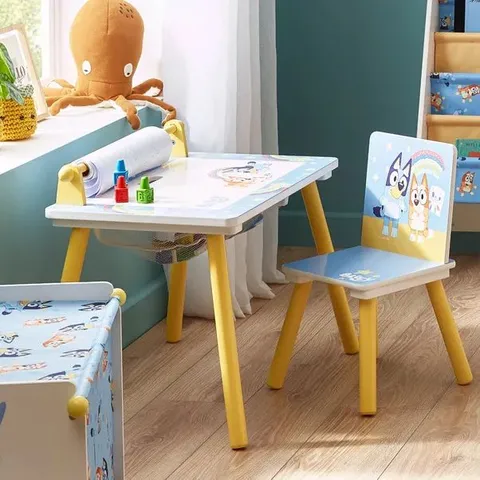 BOXED BLUEY KIDS' BLUEY ACTIVITY TABLE AND CHAIR (1 BOX)