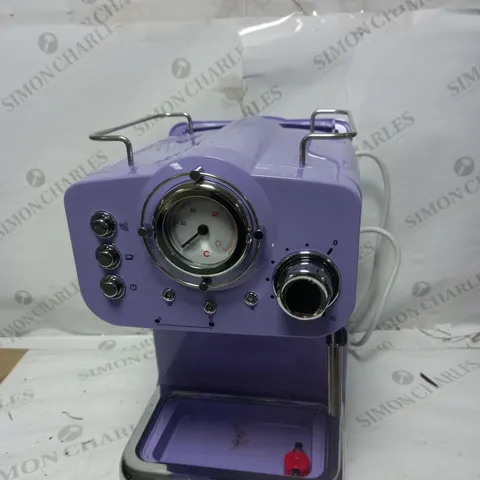 SWAN RETRO PUMP ESPRESSO MACHINE - PURPLE