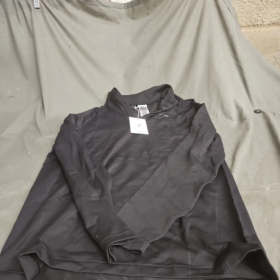 GYMSHARK MEDIUM BLACK TOP WITH TAGS