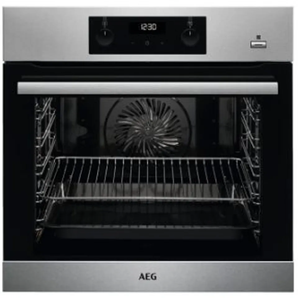 AEG INTEGRATED 6000 SERIES STEAMBAKE WITH AQUA CLEAN ENAMEL CLEANING BES355010M RRP £425