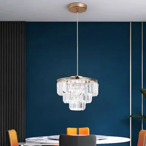 BOXED 1-LIGHT CRYSTAL LED CHANDELIER