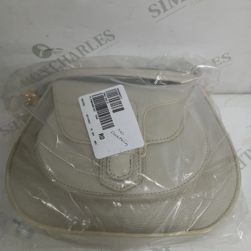PAUL COSTELLOE GYMKHANA MULTIWAY LEATHER SADDLE BAG IN WHITE