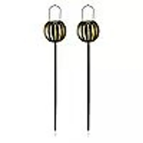 GARDEN STORIES STUDIO 70 SET OF TWO 3-IN-1 SOLAR STAKE LIGHTS
