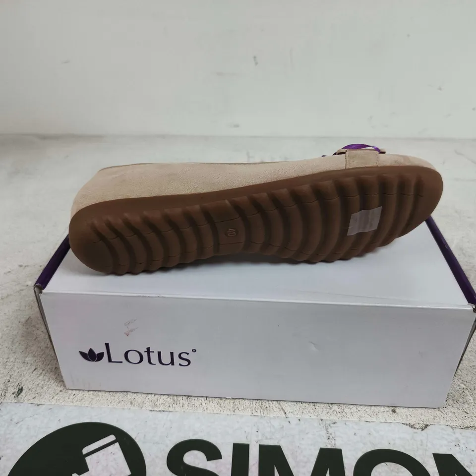 LOTUS ELENI NATURAL SHOES SIZE 40 BOXED