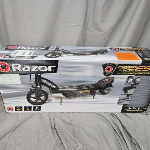 BOXED RAZOR POWERCORE E90 ELECTRIC SCOOTER IN BLACK - COLLECTION ONLY