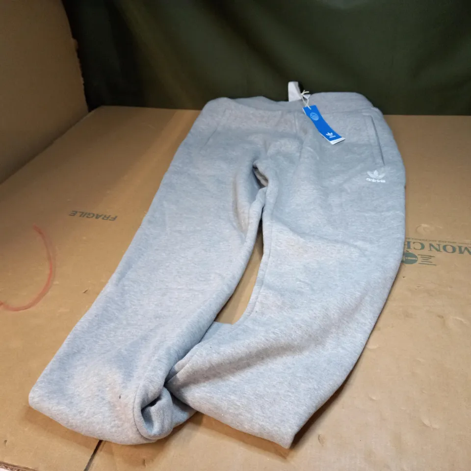 PAIR OF GREY AIDADAS ESSENTIALS JOGGERS - M