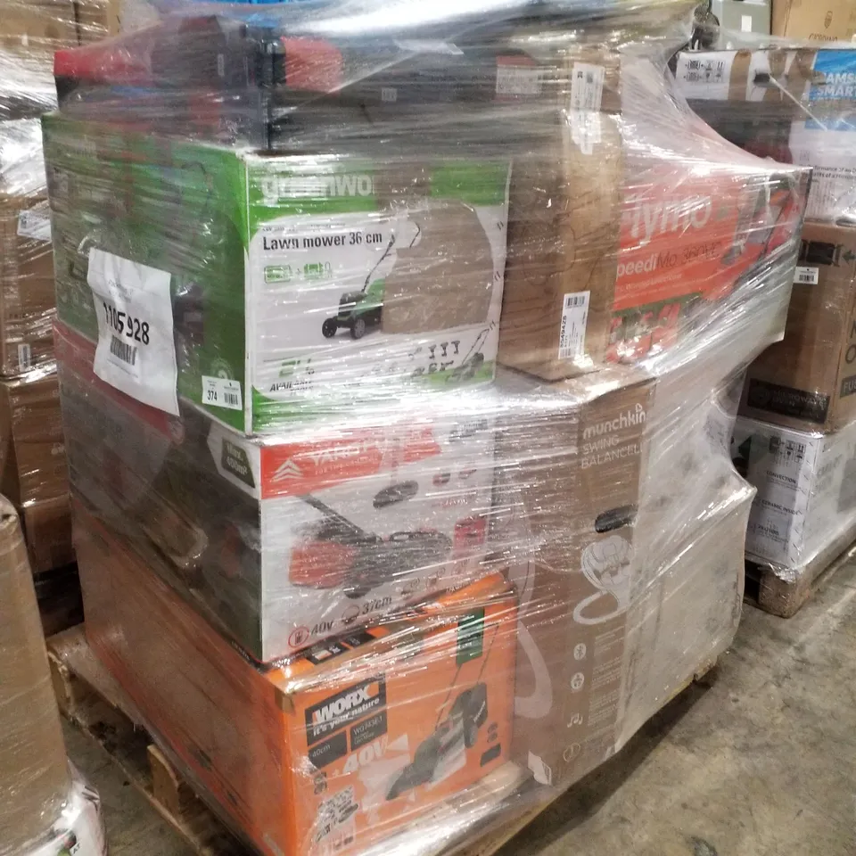 PALLET OF APPROXIMATELY 14 UNPROCESSED RAW RETURN HOUSEHOLD AND ELECTRICAL GOODS TO INCLUDE;