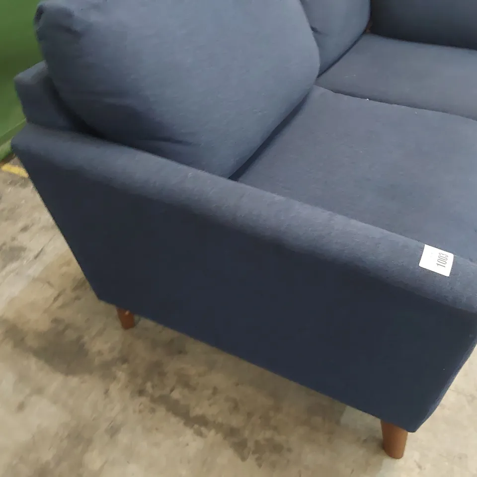TWO SEATER SECTION BLUE FABRIC 
