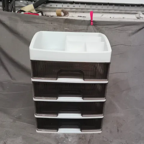 4-DRAWER PLASTIC STORAGE TOWER