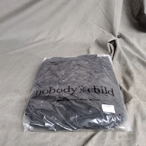 NOBODYS CHILD BLACK PETITE VERA MIDI DRESS UK 12 BAGGED