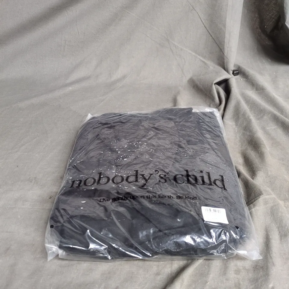 NOBODYS CHILD BLACK PETITE VERA MIDI DRESS UK 12 BAGGED