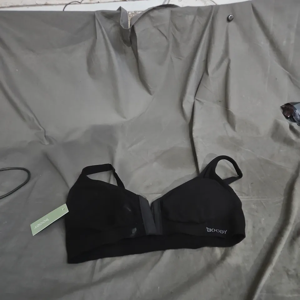 BOODY PADDED FRONT CLOSURE BRA – BLACK, XL