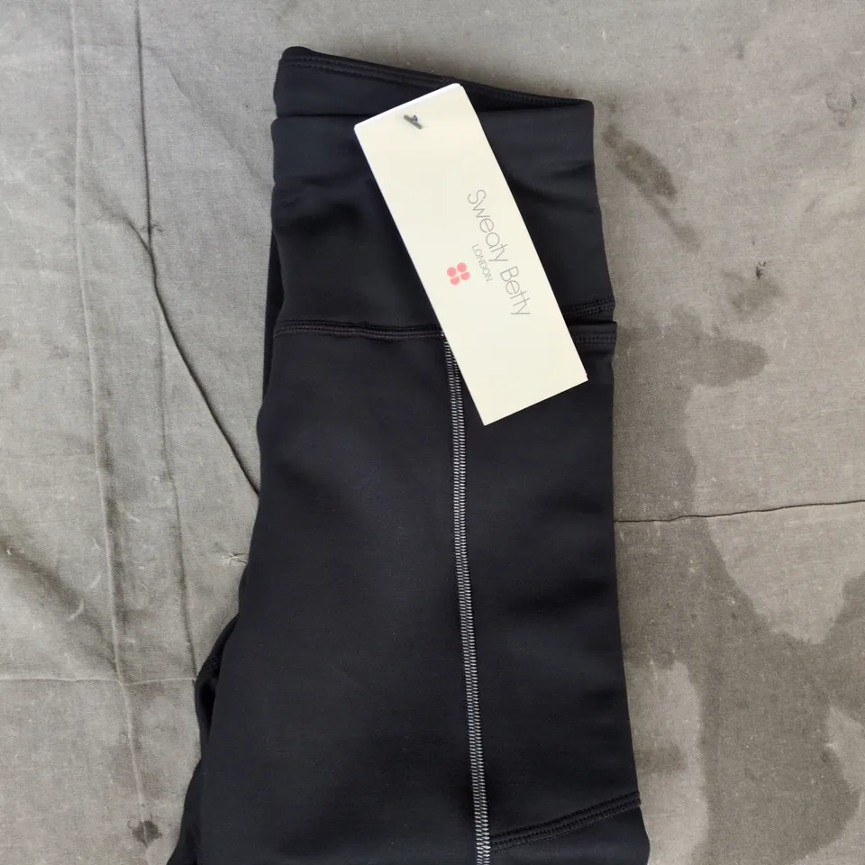 SWEATY BETTY THERMA BOOST RUNNING LEGGINGS IN BLACK SIZE XS