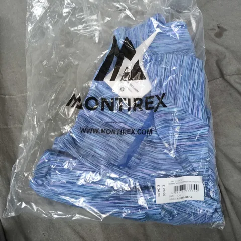 MONTIREX G TRAIL 2.0 1/4 ZIP TOP – SUMMER SKY, UK LARGE (LG)