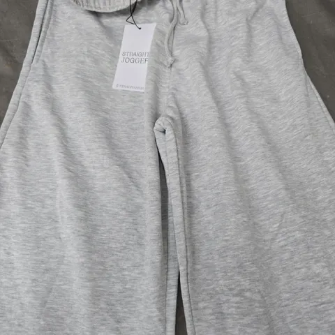 STRADIVARIUS STRAIGHT JOGGERS IN LIGHT GREY SIZE MEDIUM