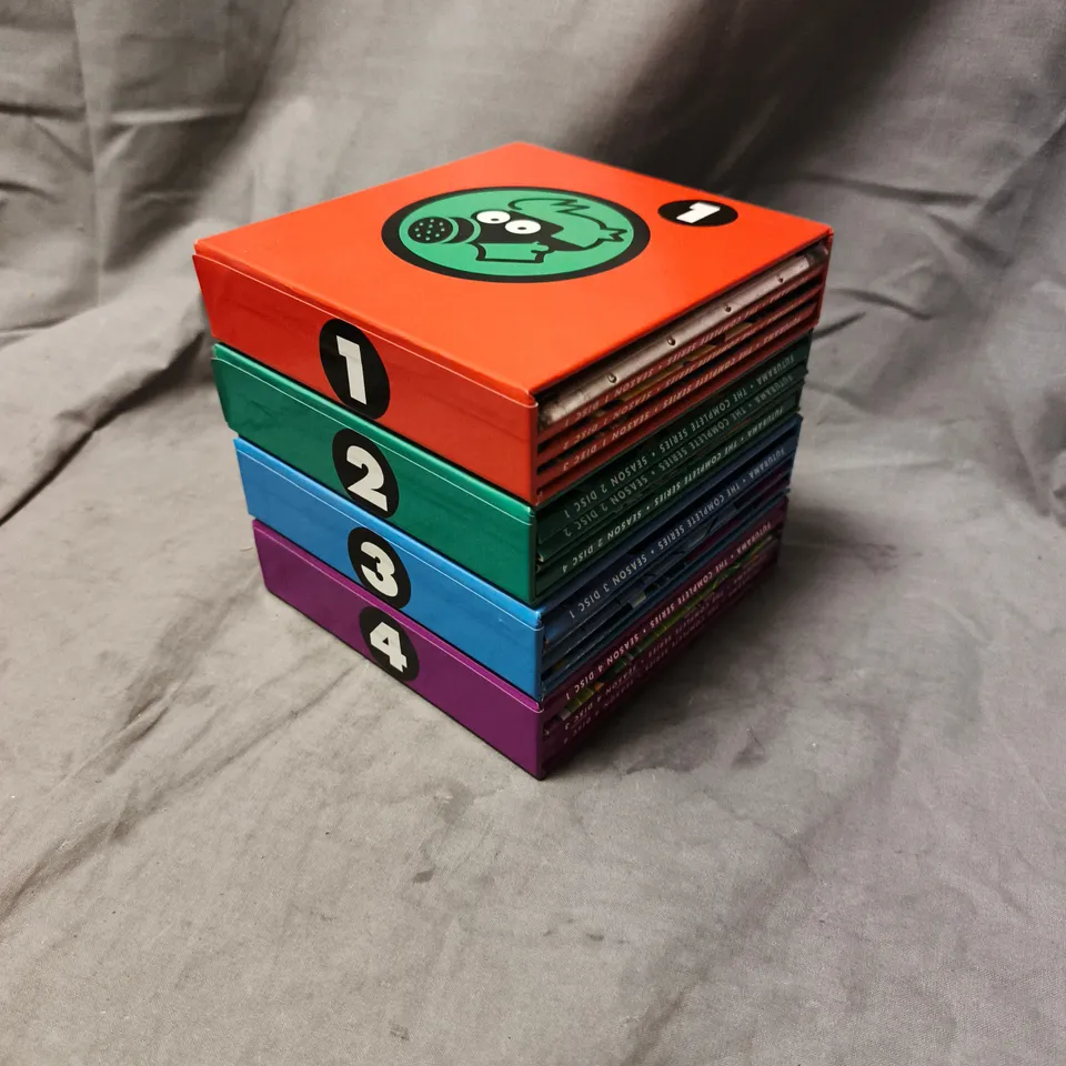 FUTURAMA THE COMPLETE SERIES DVD BOX SET – 4 VOLUMES WITH COLLECTIBLE METAL LUNCHBOX