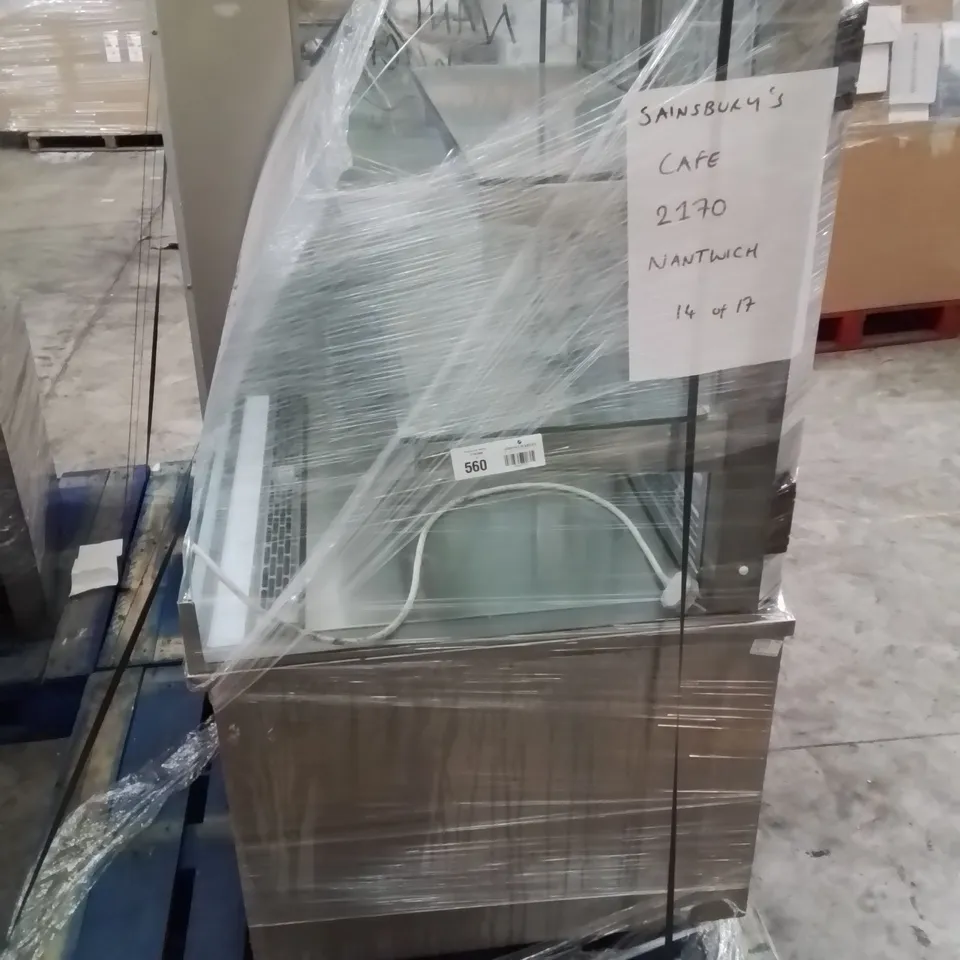 STAINLESS STEEL COMMERCIAL COLD DISPLAY FRIDGE/COUNTER