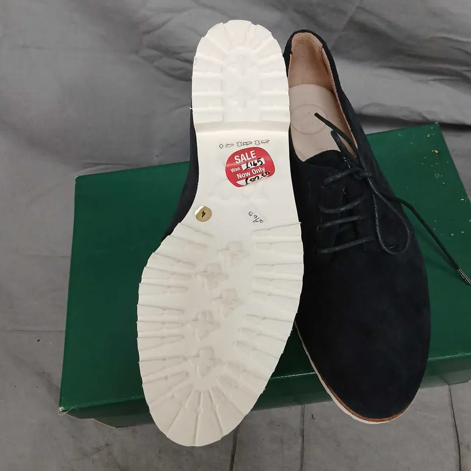 PAUL GREEN BLACK SUEDE LACE-UP SHOES – UK 4, MODEL 2595-006