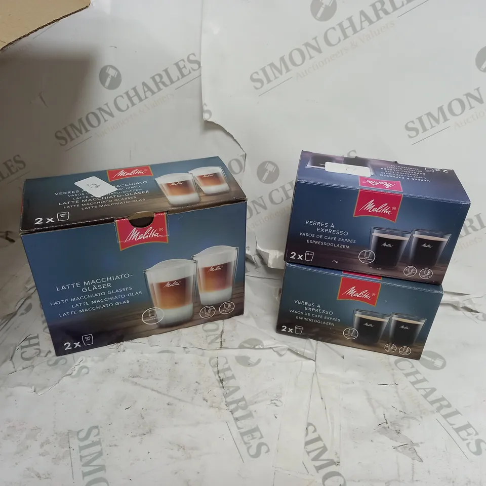 3 ASSORTED COFFEE SETS ( 2 IN EACH)