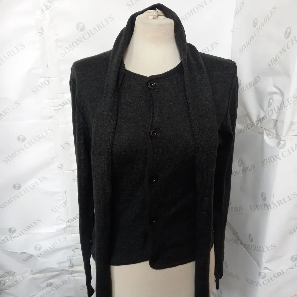 LEMAIRE BLACK CARDIGAN - MEDIUM