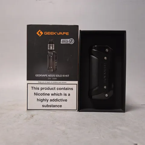 BOXED GEEK VAPE AEGIS SOLO III KIT IN BLACK