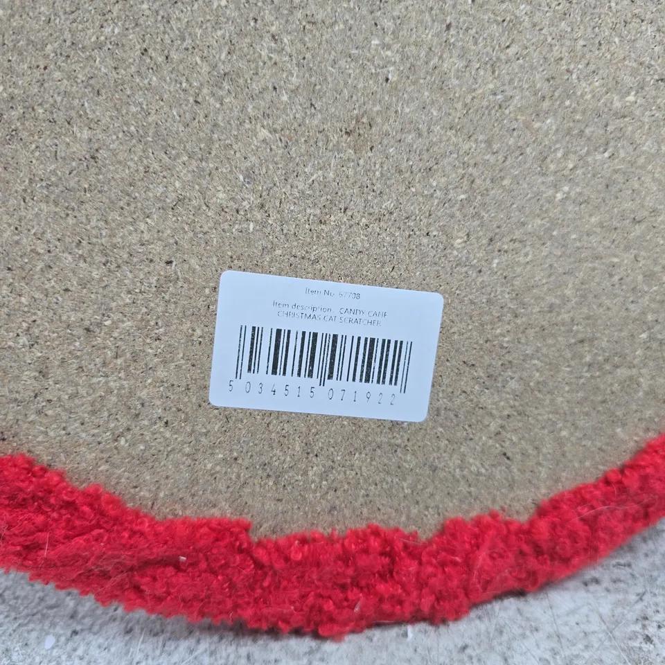 CANDY CANE CHRISTMAS CAT SCRATCHER