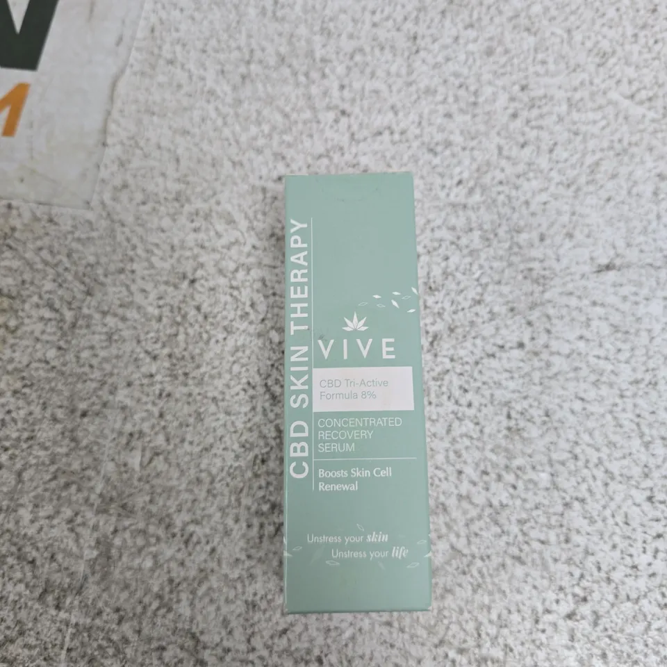 VIVE CBD SKIN THERAPY CONCENTRATED RECOVERY SERUM – TRI-ACTIVE FORMULA 8%