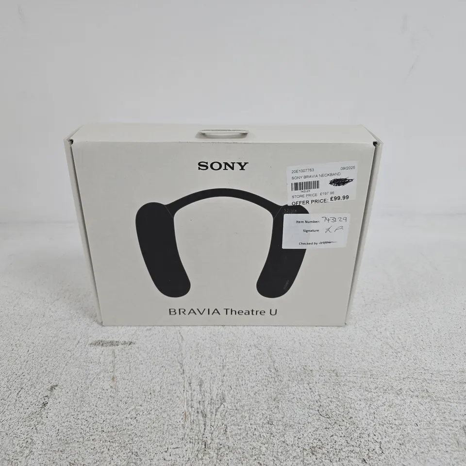 SONY BRAVIA THEATRE U DOLBY ATMOS NECKBAND SPEAKER WIRELESS BLUETOOTH