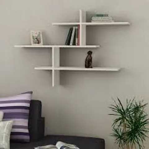 BOXED LEO MODERN FLOATING SHELF TALL 80.5CM