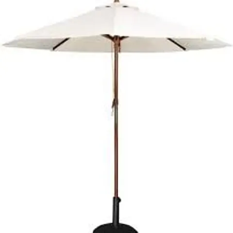 BOXED BOLERO ROUND PARASOL 2.5M DIAMETER CREAM