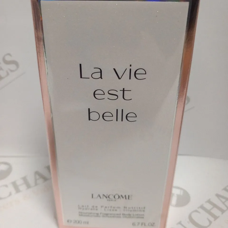 BOXED AND SEALED LANCÔME "LA VIE EST BELLE" NOURISHING FRAGRANCED BODY LOTION, 200ML