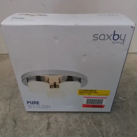BOXED STOKELY GLASS FLUSH MOUNT (1 BOX)