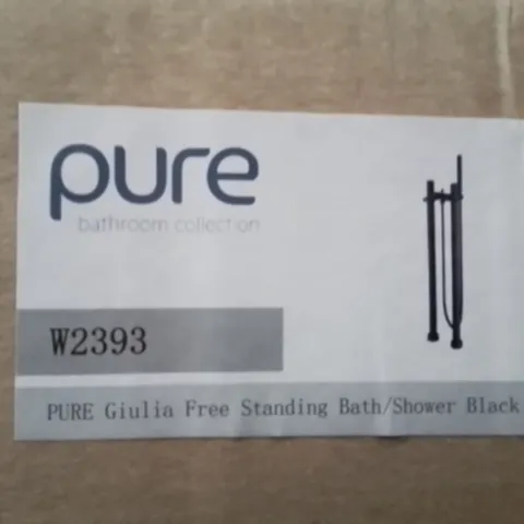 BRAND NEW PURE GIULIA FREESTANDING BATH/SHOWER BLACK W2393