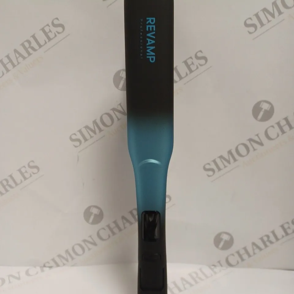 BOXED REVAMP PROGLOSS WIDE ULTRA X SHINE CERAMIC HAIR STRAIGHTENER ST-2000 RRP £100