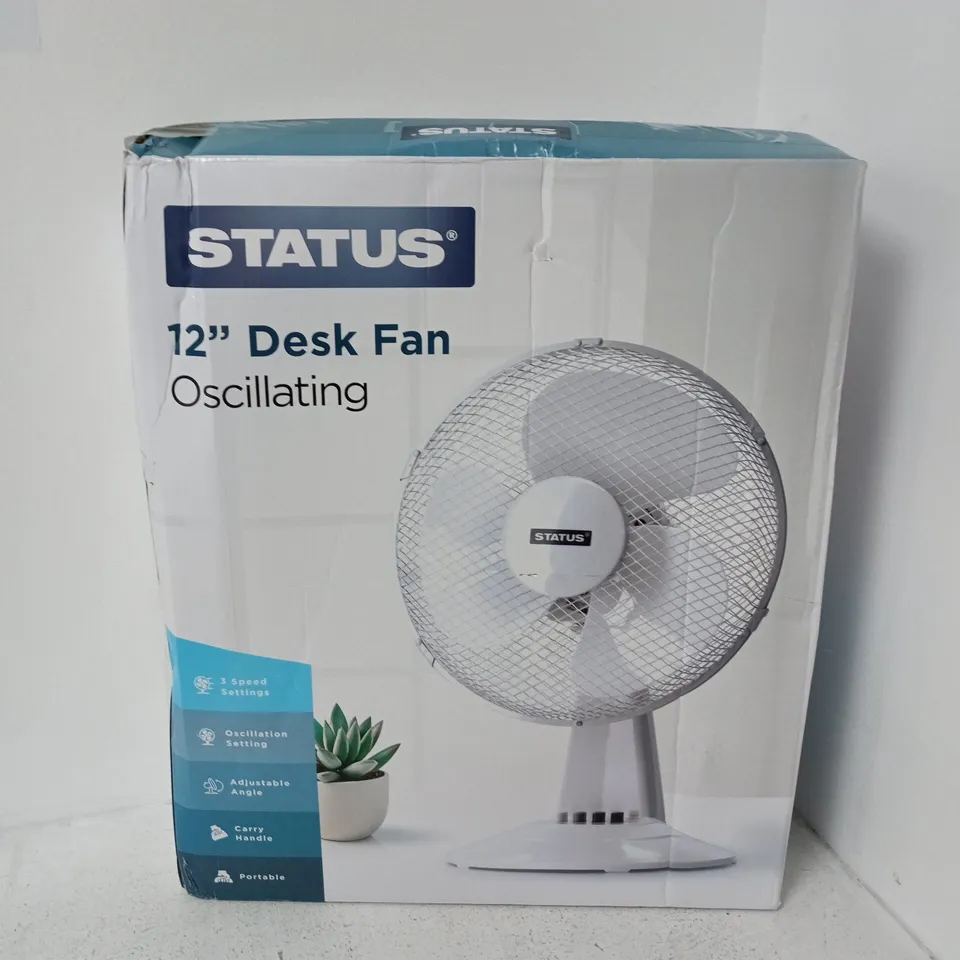BOXED STATUS 72" DESK FAN OSCILLATING 