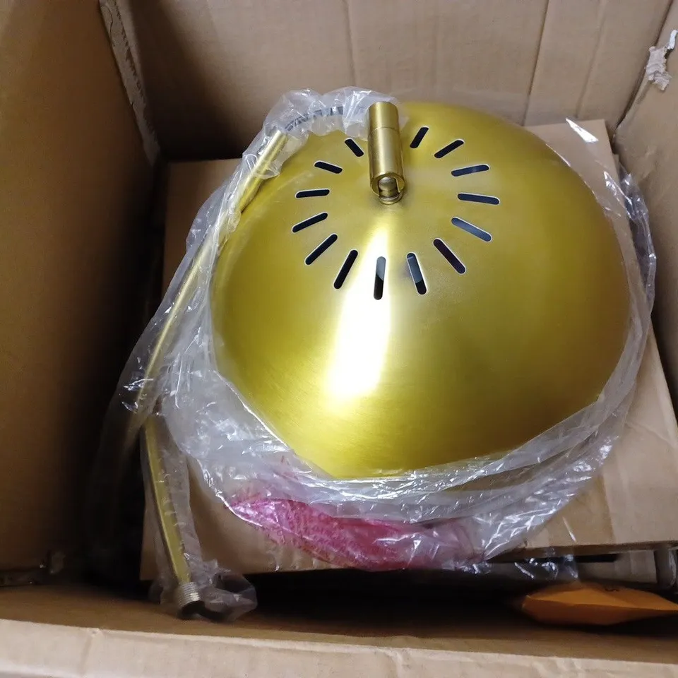 JOHN LEWIS HECTOR ANTIQUE BRASS FLOOR LAMP